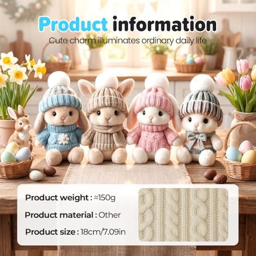 Hulezt emotional support miniature bunny gift box presentation for occasions