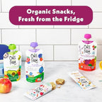 Healthy refrigerated fruit and vegetable snack pouch