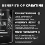 Birdman 80 servings creatine packaging back details