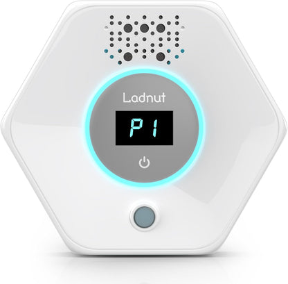 Ladnut Cat Litter Odor Deodorizer front view showing digital display screen for pet odor elimination.