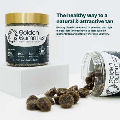 RE/SKIN antioxidant rich golden tanning gummies for skin radiance