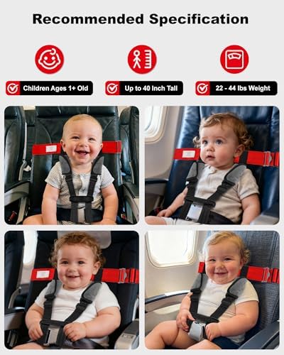 Toddler safety harness straps and buckle mechanism detail