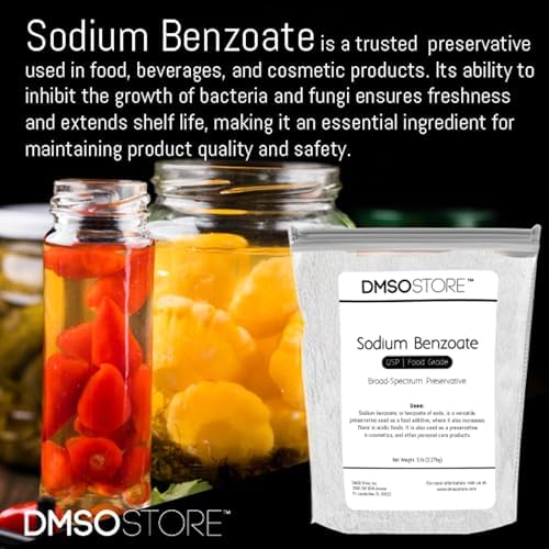 Pure food grade sodium benzoate preservative powder packaging back label instructions