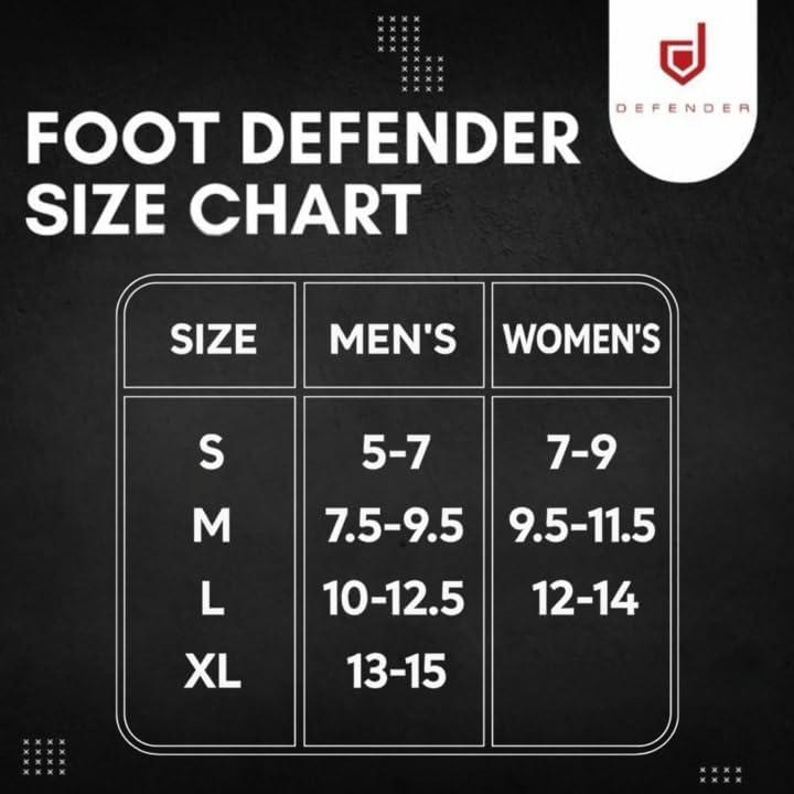 Side profile of Foot Defender showing sneaker-style textile design.