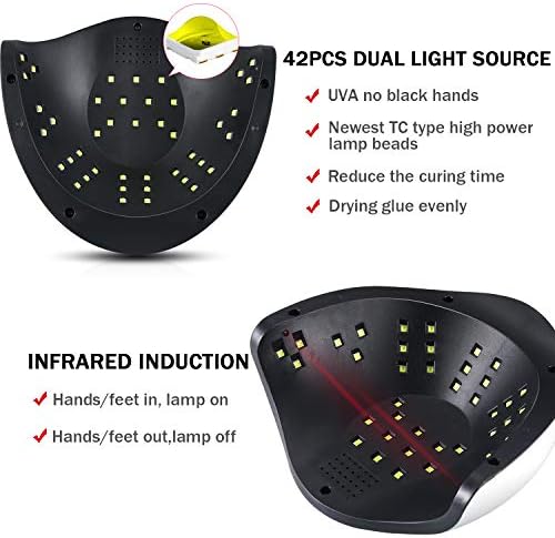 Interior view showing LED placement in Sunrich nail lamp
