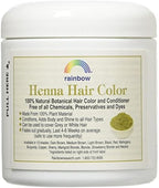 Back label of Rainbow Research Henna Persian Medium Brown showing ingredients