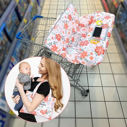 Overhead view of the thick padded cotton seating area of the toddler trolley cushion