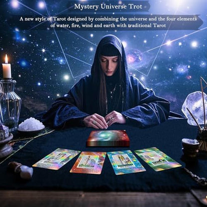 Smoostart tarot deck cards fanned out with holographic finish