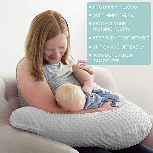 Owlowla breastfeeding pillow slipcover showing hidden zipper safety feature