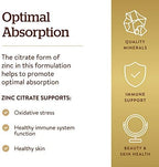 Solgar Zinc Citrate 30 mg capsules ingredient and direction details