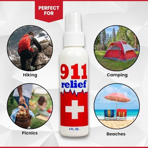 911 Relief travel friendly four ounce first aid spray bottle