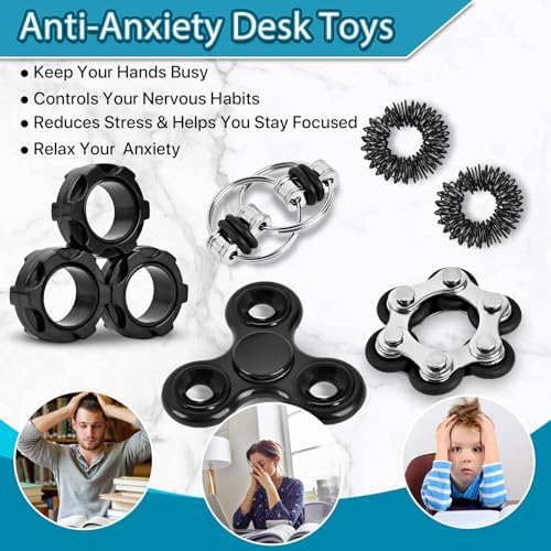 Flippy chain and bike chain fidget toys for office