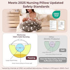 Momcozy feeding pillow with adjustable waist strap detail