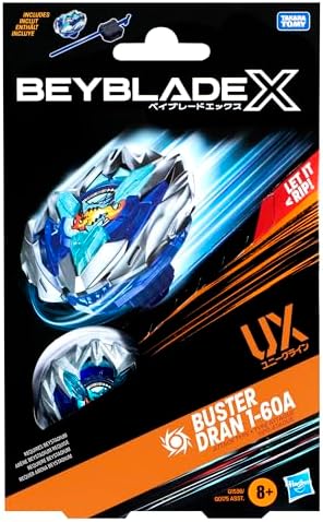 Top view of Buster Dran UX attack type spinning top