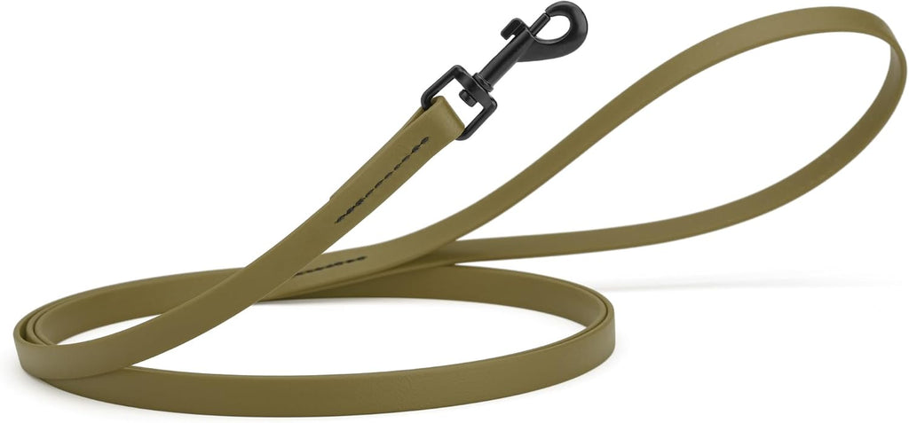Dogline Biothane Waterproof 6ft Dog Leash Strong Coated Nylon Webbing with Black Hardware Odor-Proof Easy to Clean High Performance for Small or Large Dogs Made in USA 6ft Lead, Black - Image 11