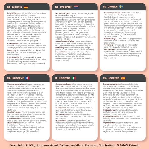 Pureclinica triple strength lycopene lifestyle and daily wellness layout