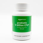 Amazon Basics Probiotic 5 Billion CFU front bottle view