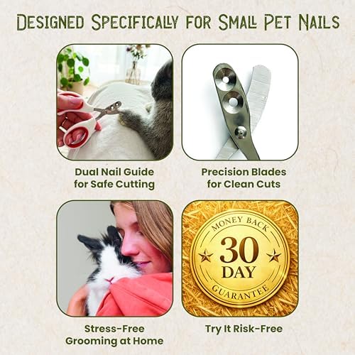 Durable rust resistant rabbit nail grooming clipper detailed shot