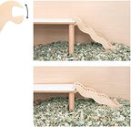 Niteangel Hamster Climbing Toy Wooden Ladder Bridge for Hamsters Gerbils Mice and Small Animals (Medium - 8.26'' L) - Image 7