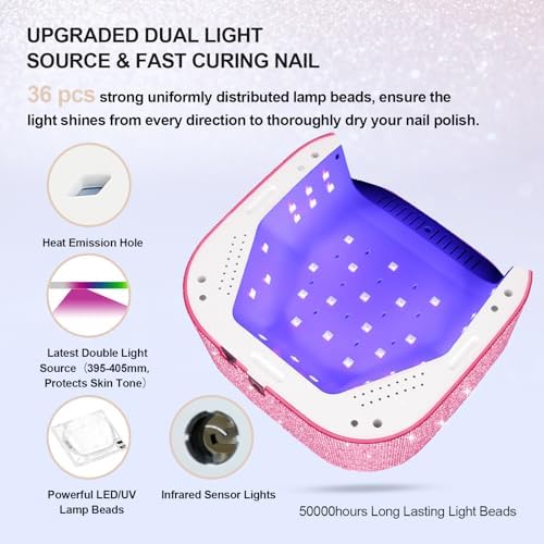 Lavinda rechargeable UV LED lamp with magnetic base removed
