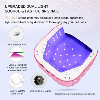 Lavinda rechargeable UV LED lamp with magnetic base removed