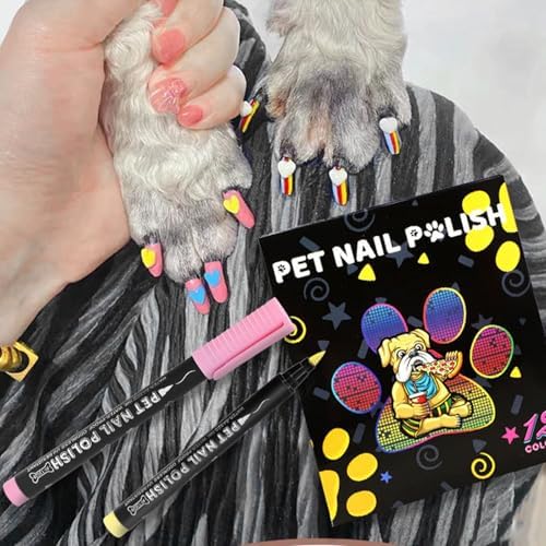 Compact portable professional pet grooming kit showing application process on claws