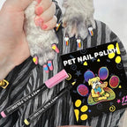 Compact portable professional pet grooming kit showing application process on claws