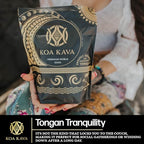 Tongan Pouni Ono kava root medium ground powder texture close up