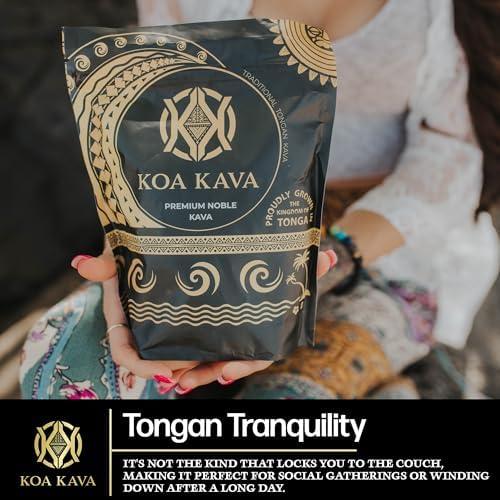 Tongan Pouni Ono kava root medium ground powder texture close up