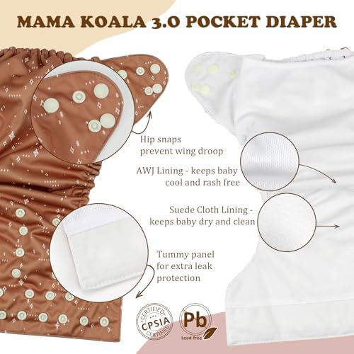 Detailed view of the Mama Koala 3.0 waterproof TPU outer shell