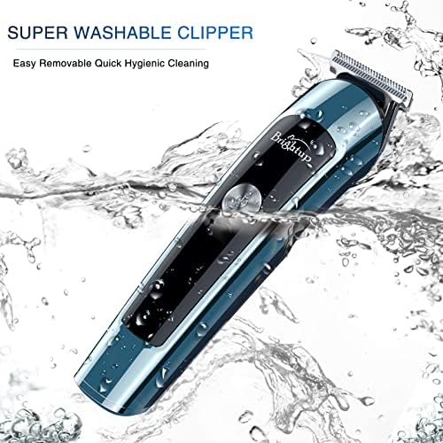 Brightup waterproof mens trimmer being washed under running water