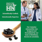 Health Thru Nutrition Astaxanthin supplement packaging box layout