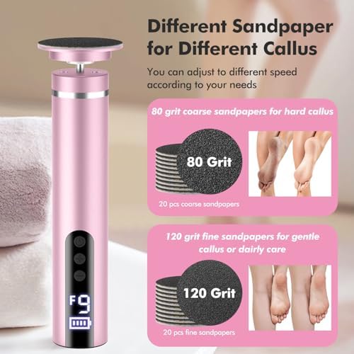 BevinMugford cordless rechargeable pedicure device being held for scale.