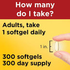 Close up of 1400mg flaxseed oil softgels containing Alpha Linolenic Acid