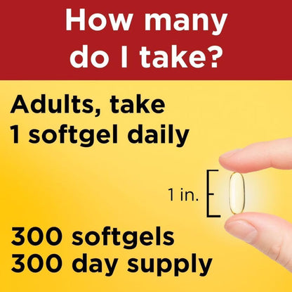Close up of 1400mg flaxseed oil softgels containing Alpha Linolenic Acid