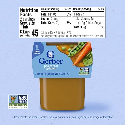 Gerber baby food 16 pack packaging details