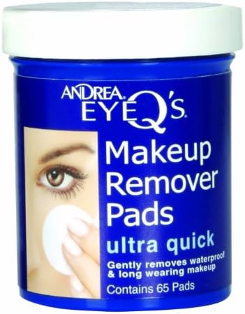 Andrea pre moistened waterproof makeup remover pads for sensitive eyes