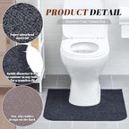 Drydiet round commode potty training rug set