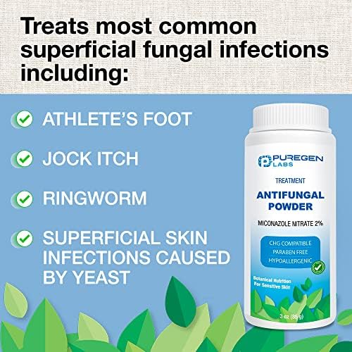Back label of Puregen Labs skin powder displaying active ingredients and directions for use.