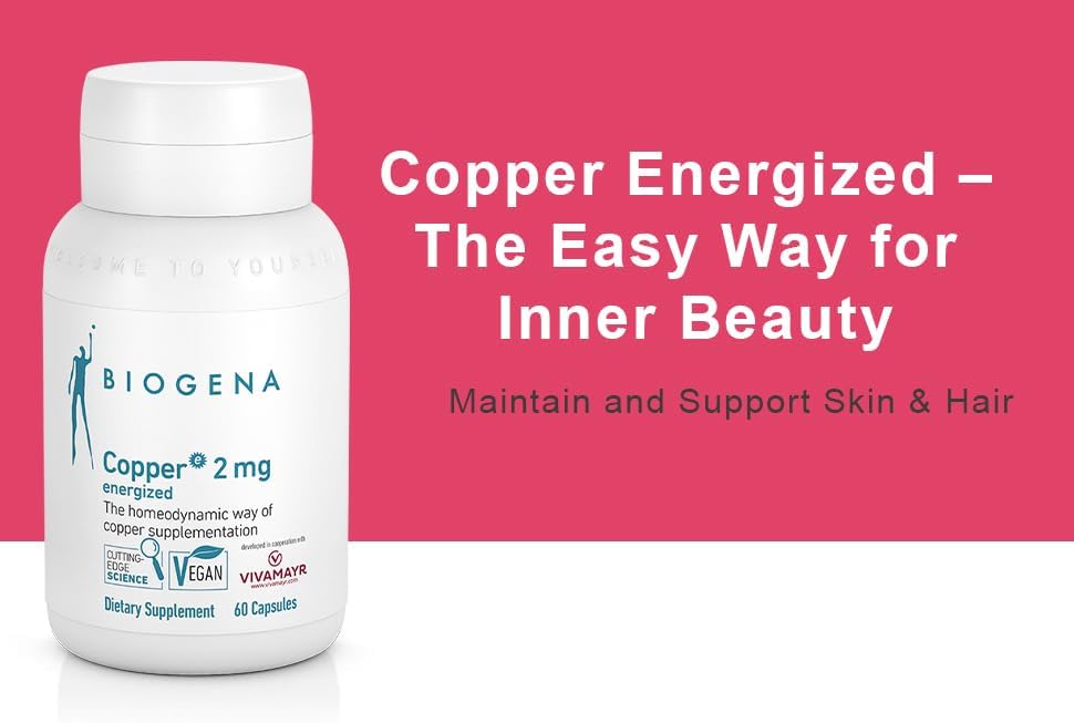 Biogena Copper Citrate 60 capsules packaging