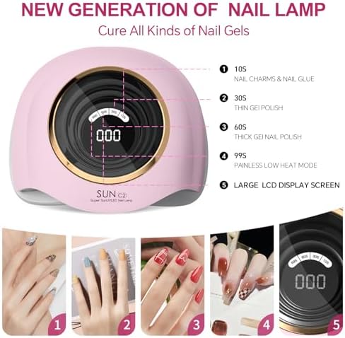 WEVILI high power gel light showing the top control panel with four smart timer buttons and LCD timer display.