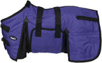 Tough 1 39 inch royal blue horse blanket barbwire stitching closeup