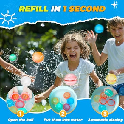 Close up view of the premium latex free silicone material and concealed safe magnets of the Tizikcon water ball.