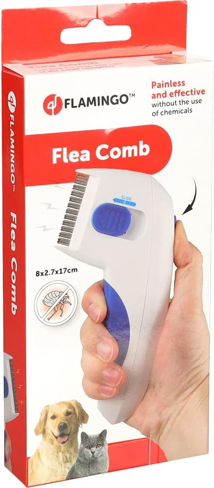 Flamingo Puleks flea comb packaging