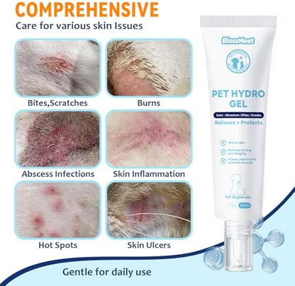 Blessmeet premium USA imported first aid hydrogel for dog cuts and bites