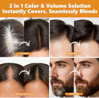 Natural Black hair spray texture and finish close up