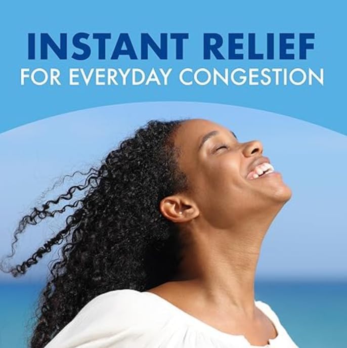 Simply Saline twelve pack premium imported congestion relief spray bottles stacked together