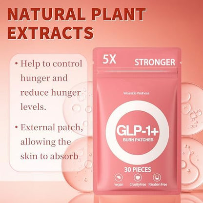 Two pack bundle of sixty botanical appetite support patches displaying product benefits
