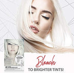 Punky Intrabond hair bleach packaging displaying forty volume developer cream and hair repair serum additions