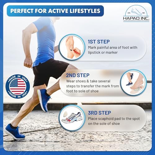 Authentic Hapad USA imported arch supports for men and women.